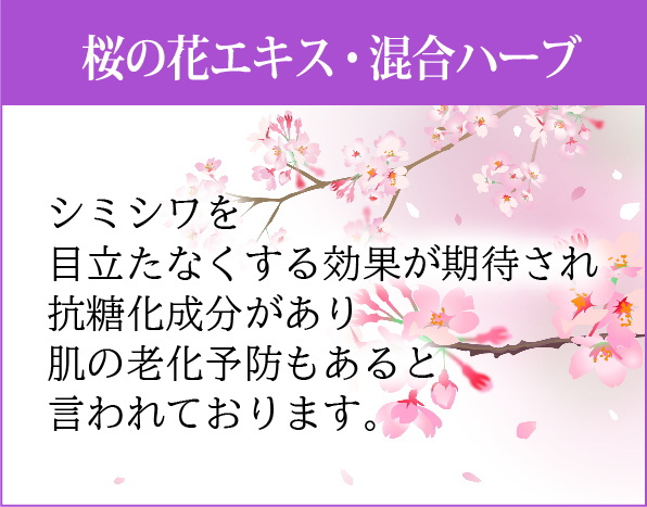 老化予防「桜の花エキス